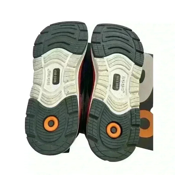 BOGS Slate Knit Low CT Men's Safety Work Comp Toe gray Red black  Sz 10 - Picture 4 of 10